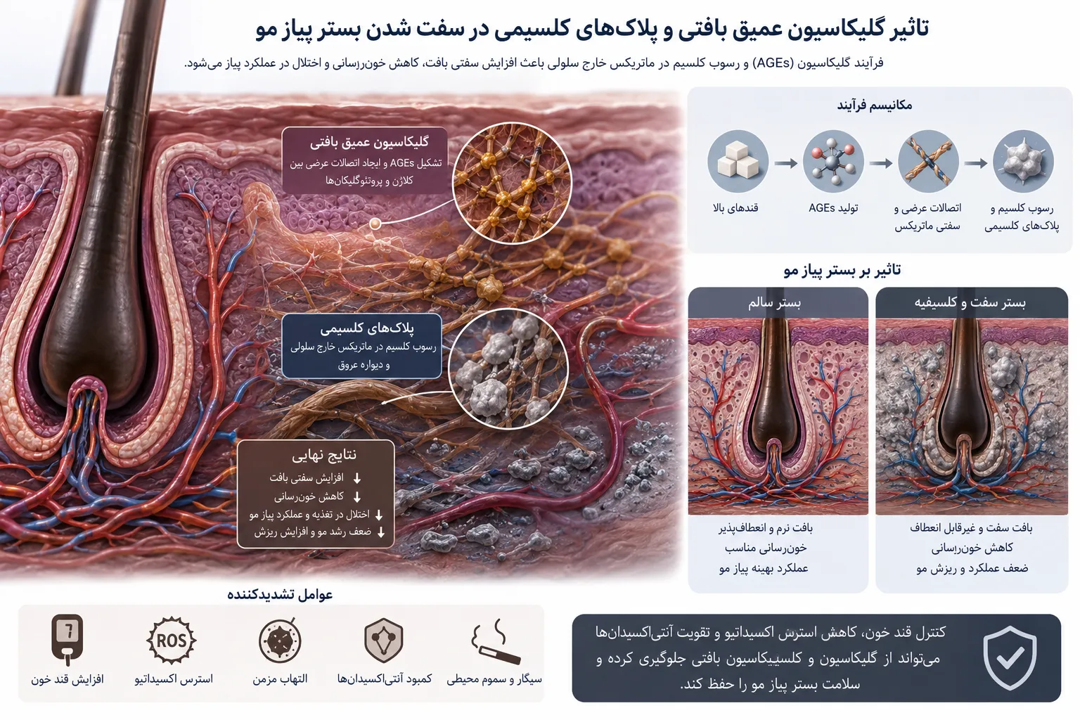 تداخلهای ریزمغذیها و خطر نازک شدن موها بر اثر مسمومیت خاموش دارویی