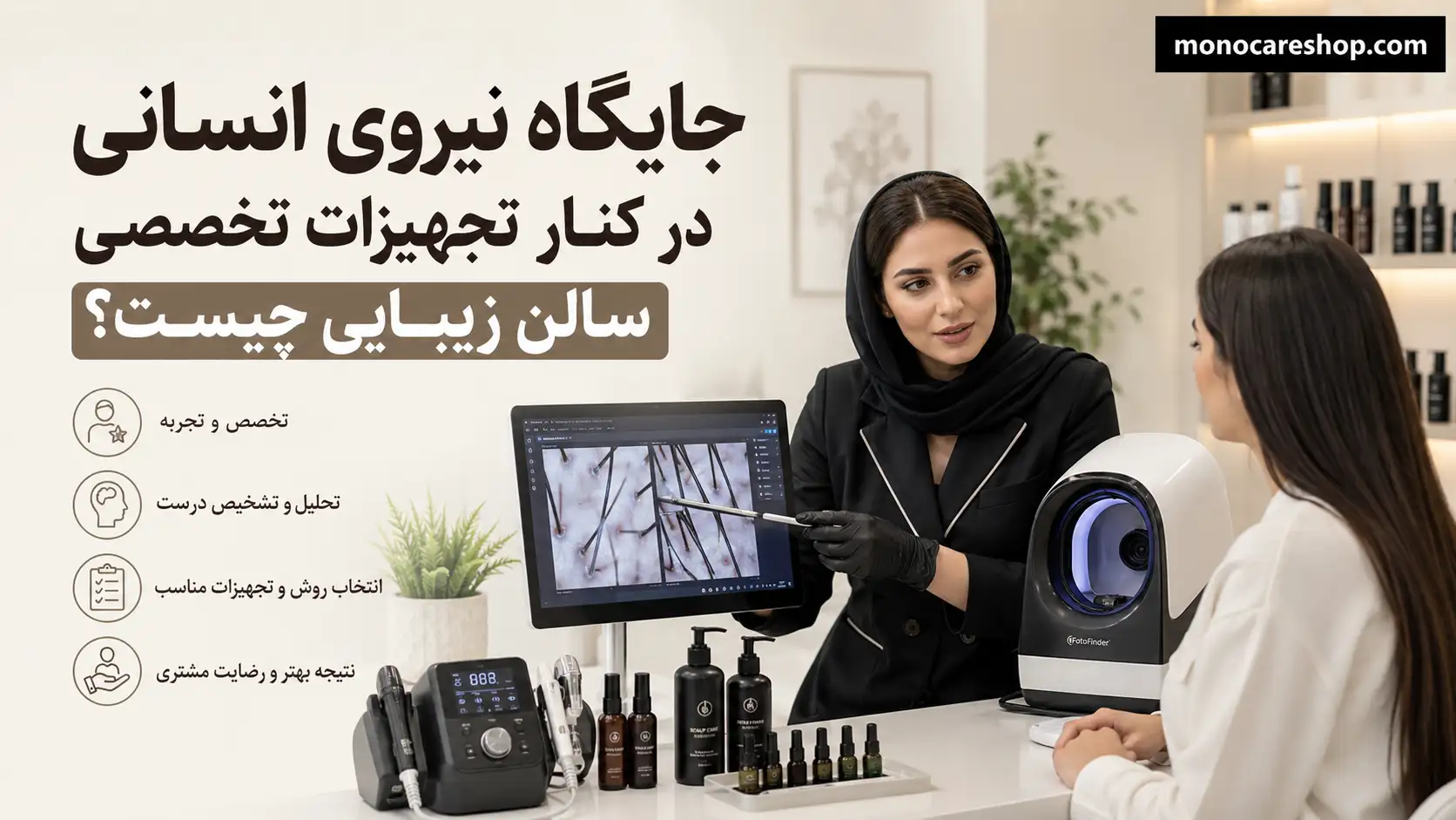 جایگاه نیروی انسانی در کنار تجهیزات تخصصی سالن زیبایی چیست؟