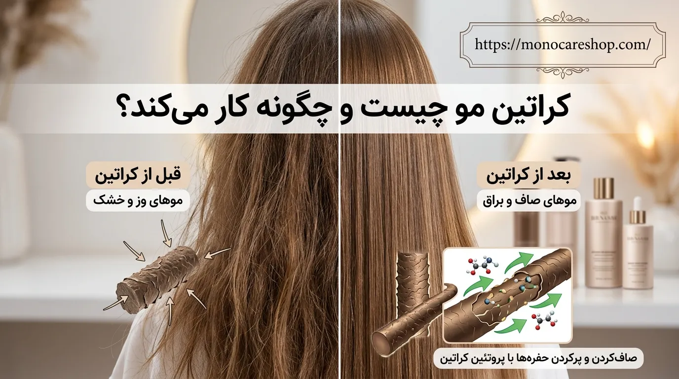 کراتین مو چیست و چگونه کار میکند؟