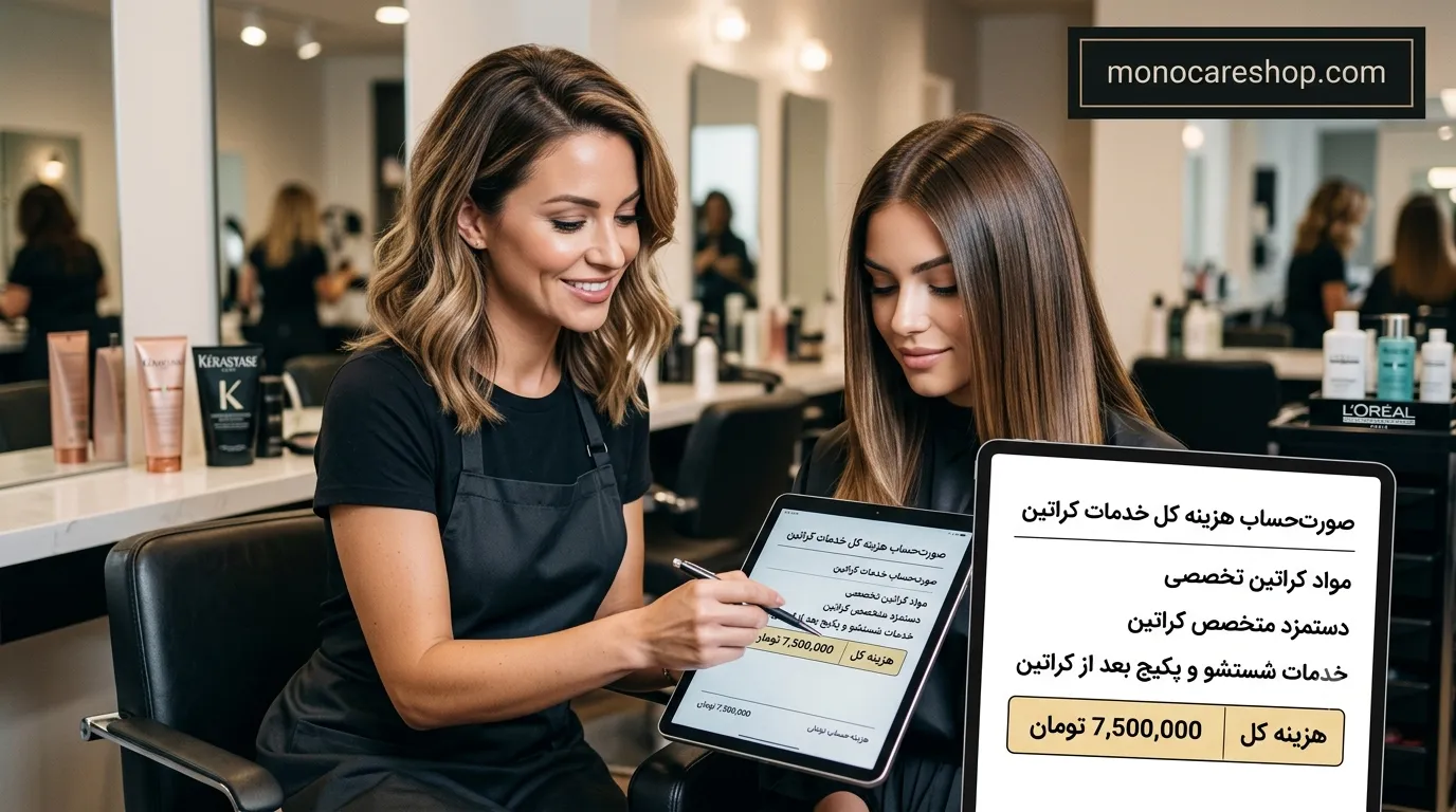 هزینه کل خرید و انجام کراتین