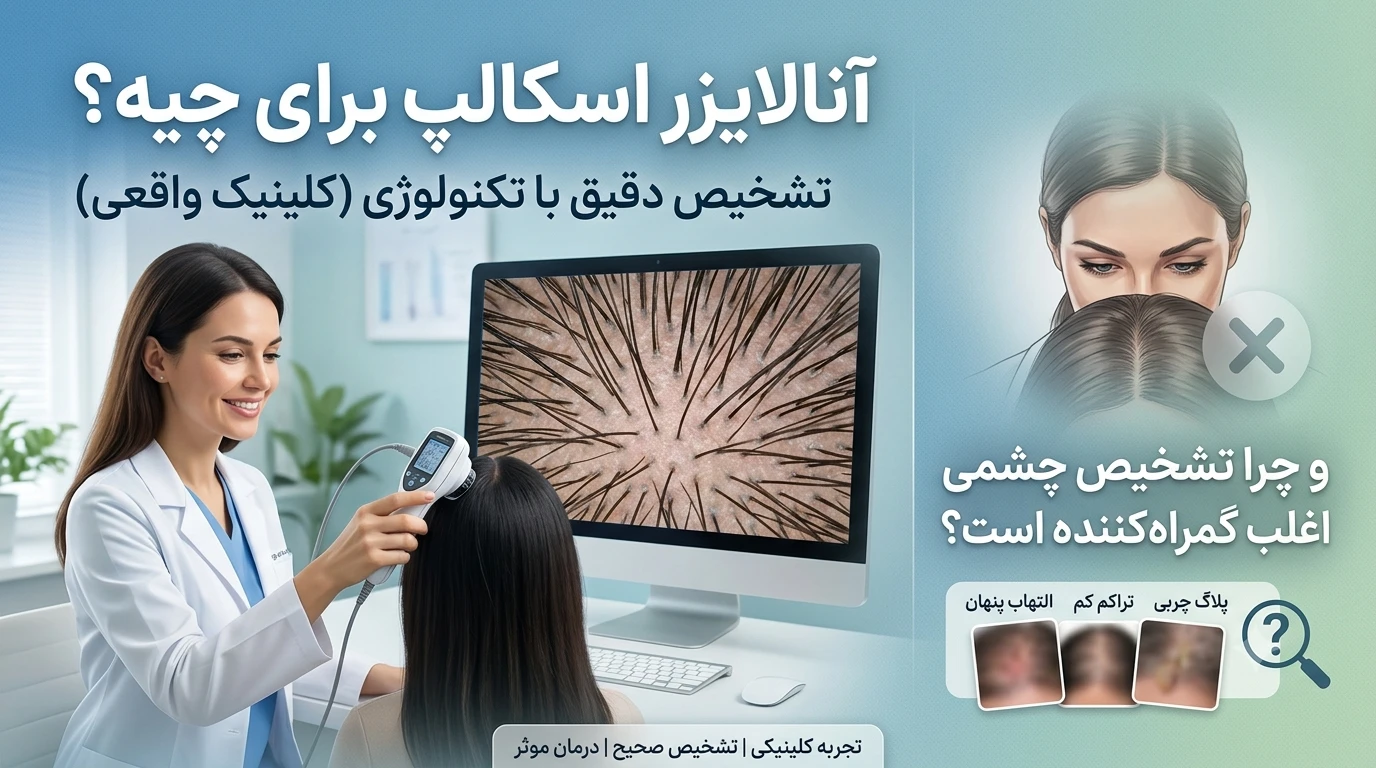 آنالایزر اسکالپ برای چیه و چرا تشخیص چشمی اغلب گمراهکننده است؟ (یک تجربه واقعی از کلینیک)
