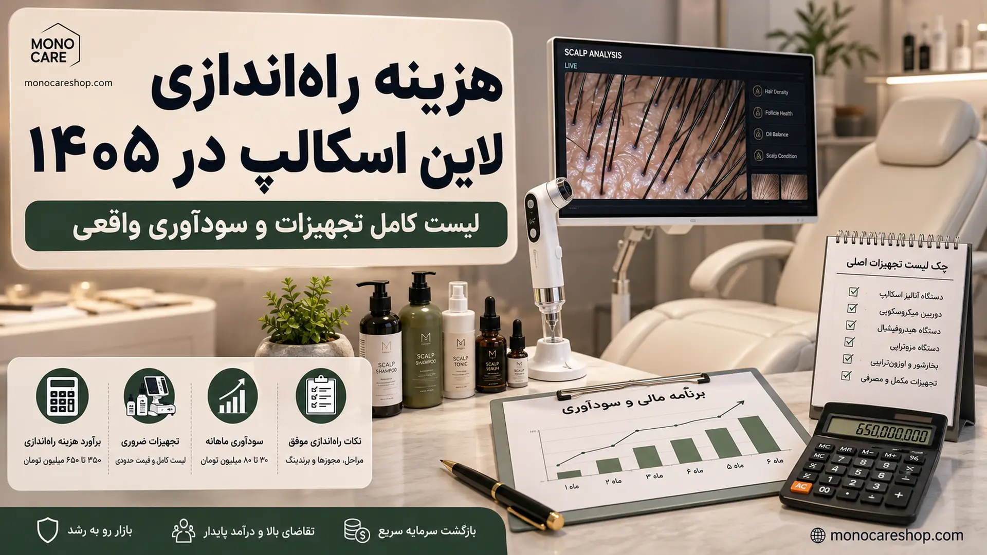 هزینه راه‌اندازی لاین اسکالپ در ۱۴۰۵: لیست کامل تجهیزات و سودآوری واقعی