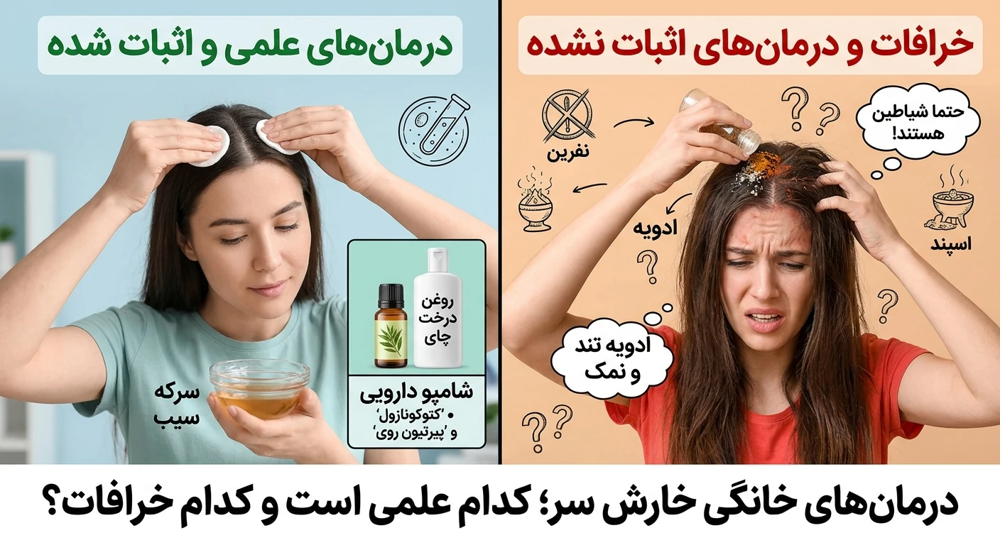 درمانهای خانگی خارش سر؛ کدام علمی است و کدام خرافات؟