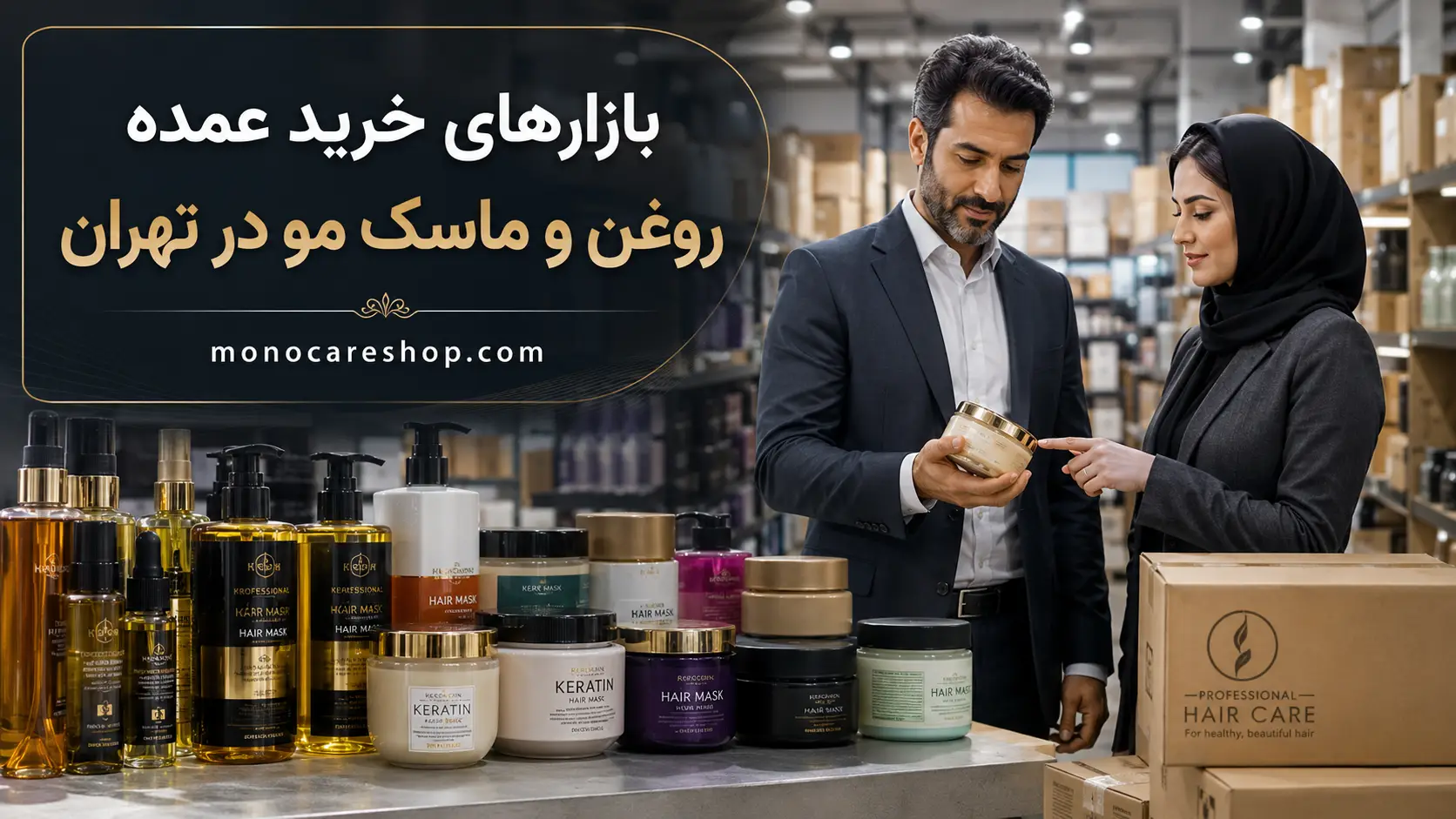 بازارهای خرید عمده روغن و ماسک مو در تهران
