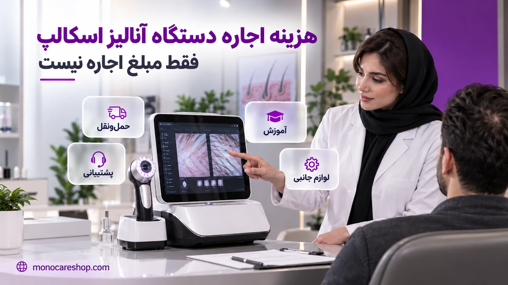 هزینه اجاره دستگاه آنالیز اسکالپ فقط مبلغ اجاره نیست