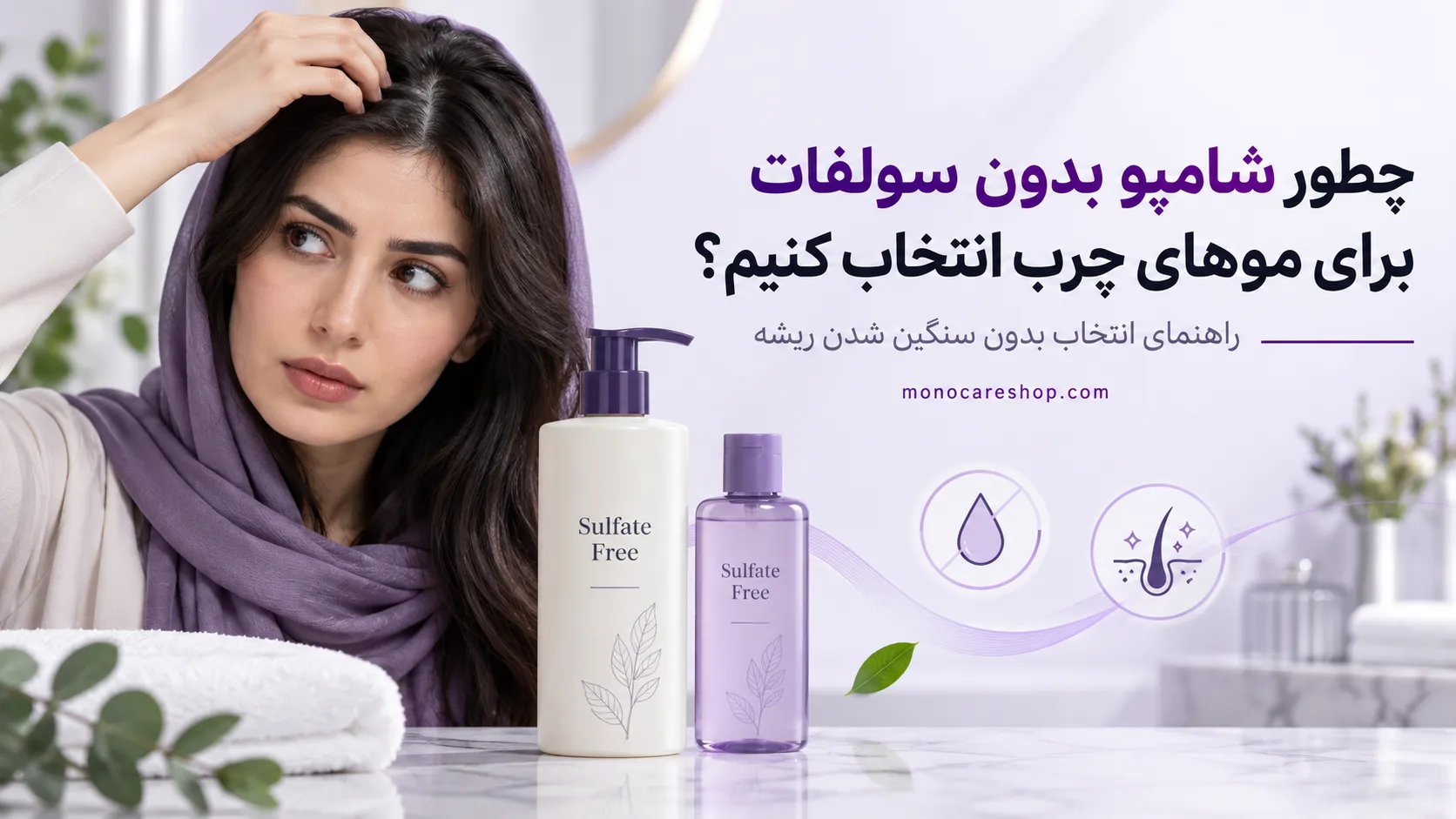 چطور شامپو بدون سولفات برای موهای چرب انتخاب کنیم؟