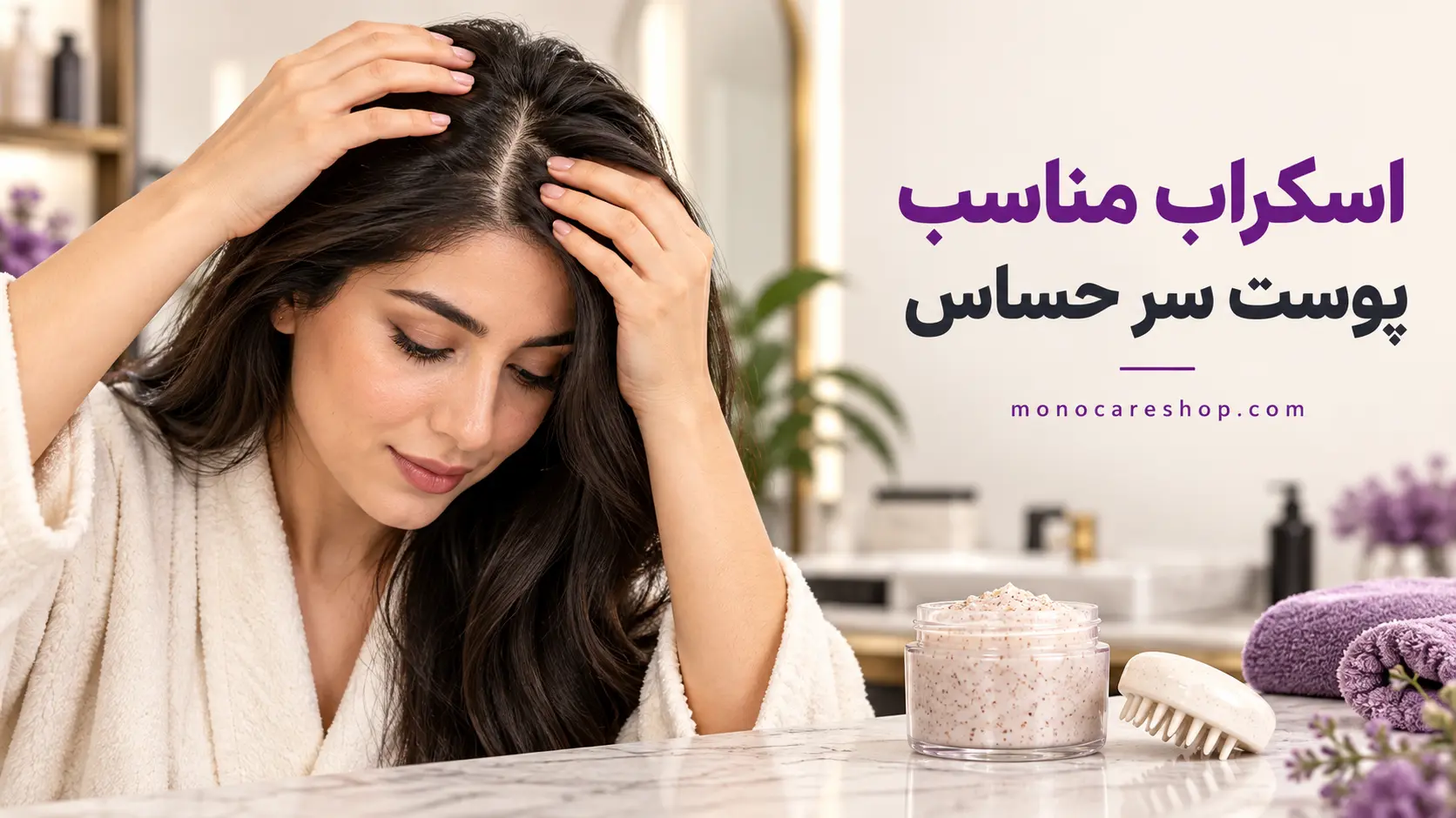 اسکراب مناسب پوست سر حساس؛ ترکیبات احتیاطی و پاسخ به ۸ پرسش مهم