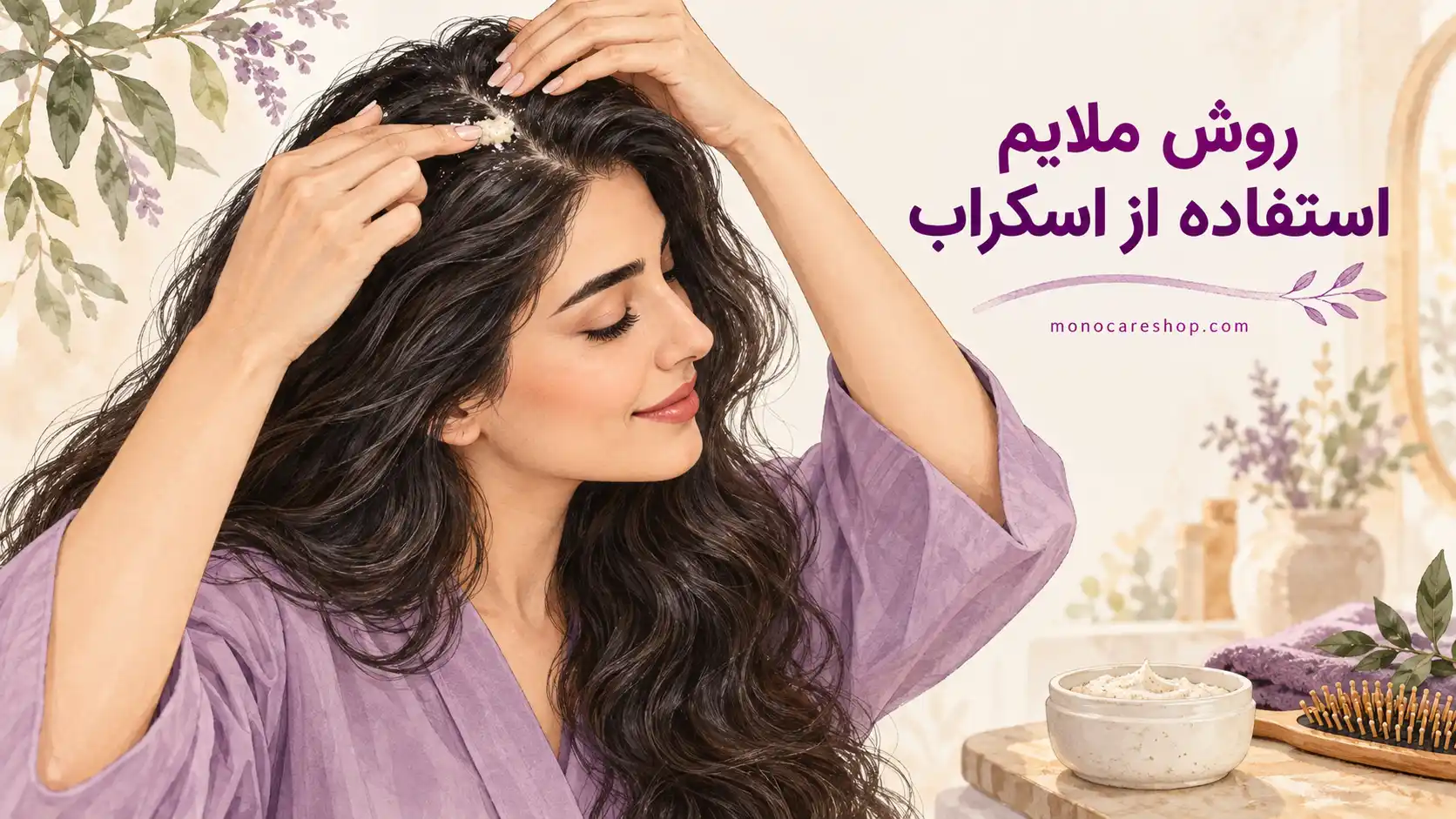 ترکیبات اسکراب اسکالپ برای پوست سر خشک؛ چه چیزهایی واقعاً مهماند؟