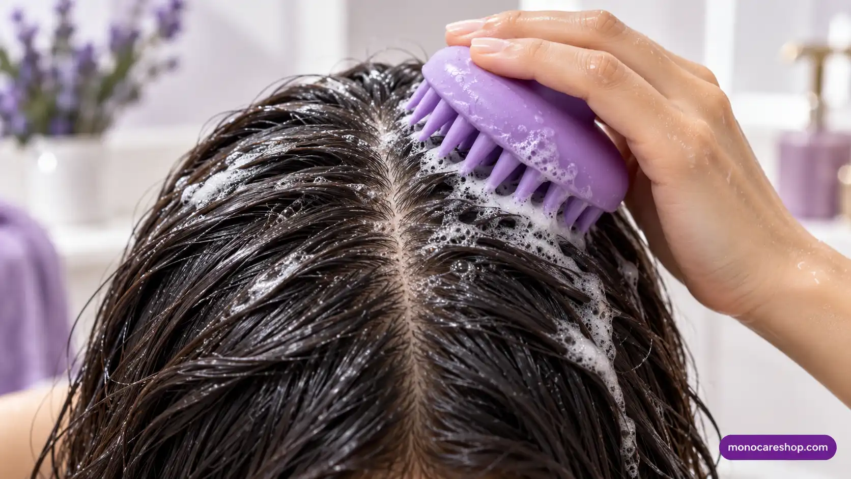 برای موهای رنگشده یا کراتینه، برس بهتر است یا اسکراب؟