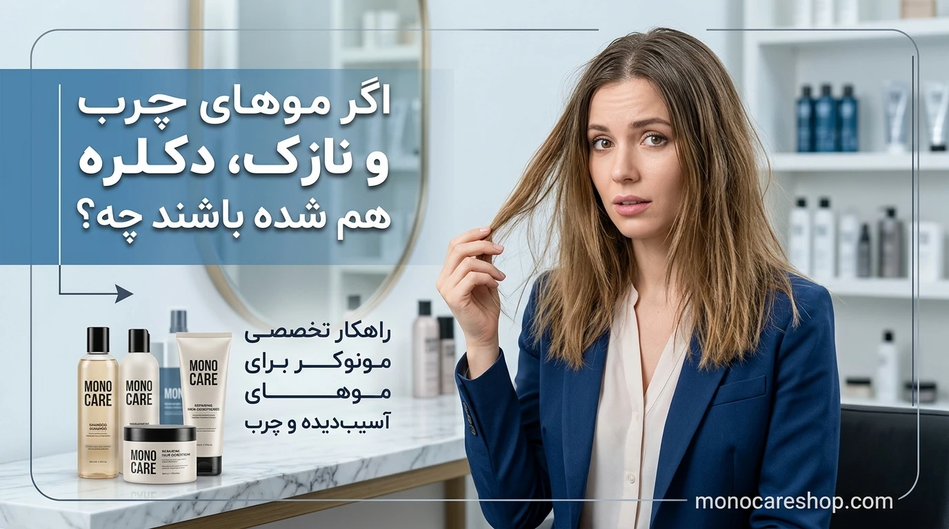 اگر موهای چرب و نازک، دکلره هم شده باشند چه؟