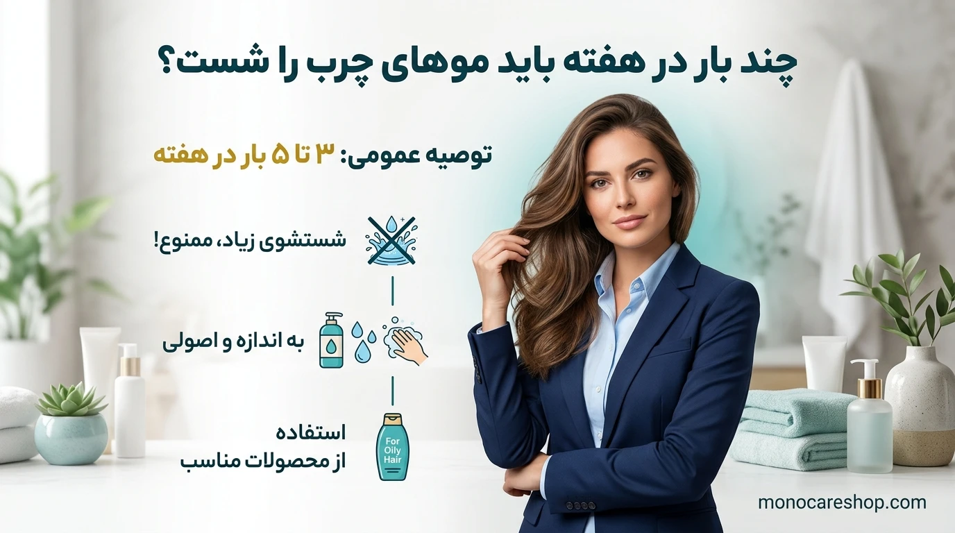 چند بار در هفته باید موهای چرب را شست؟