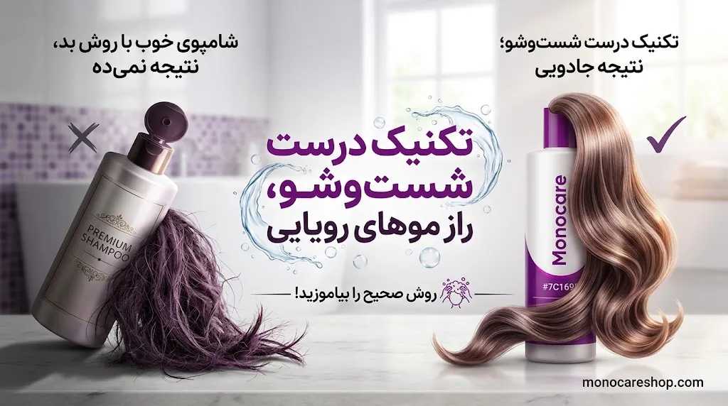 تکنیک درست شستوشو؛ شامپوی خوب با روش بد، نتیجه نمیده