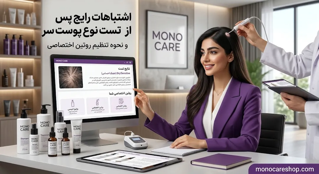 اشتباهات رایج پس از تست نوع پوست سر و نحوه تنظیم روتین اختصاصی