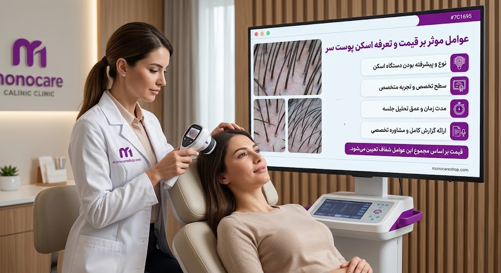 تعرفه و قیمت اسکن پوست سر با دستگاه بر چه اساسی تعیین میشود؟