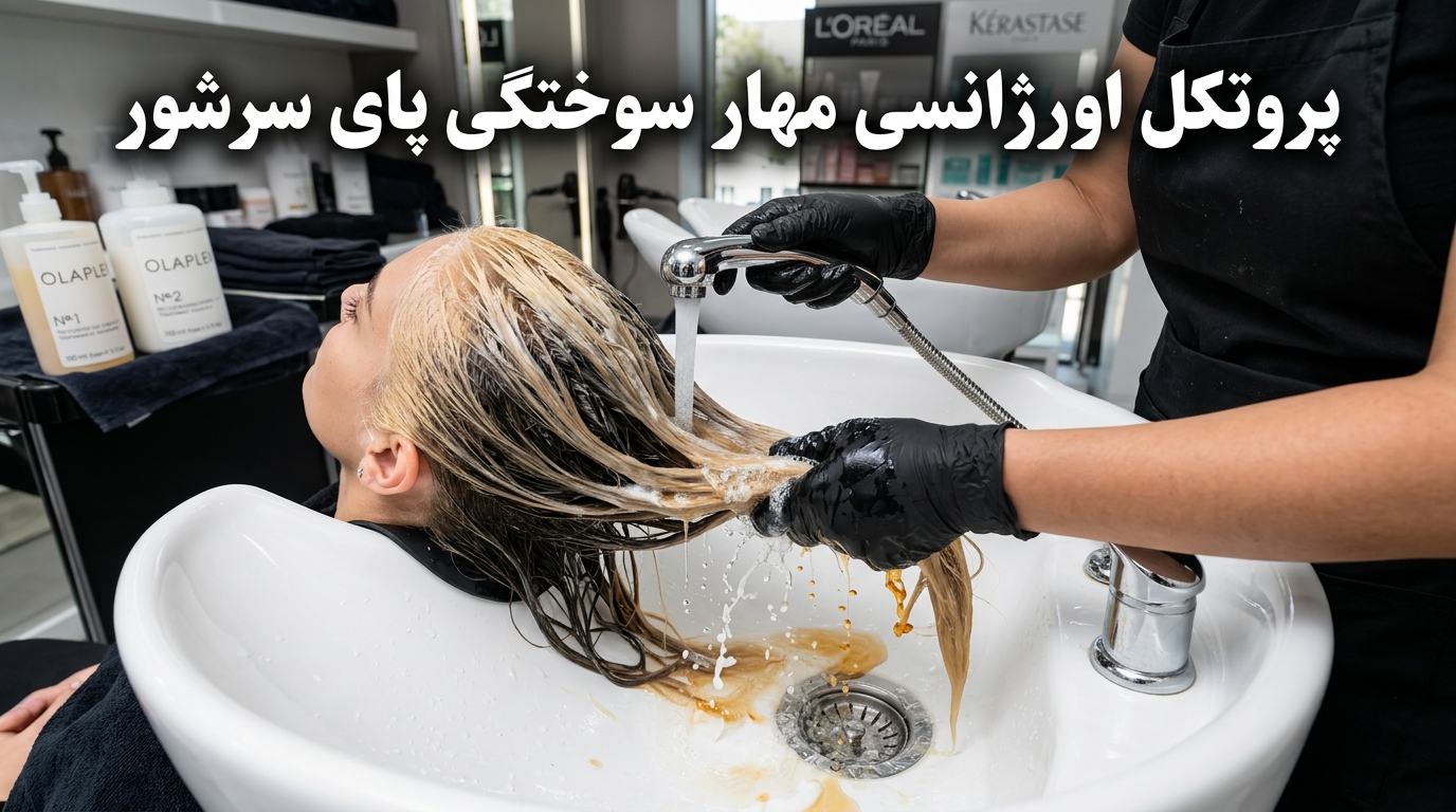 آبکشی فوری با آب سرد و حمام سوپرپلکس پای سرشور برای توقف اکسیداسیون مخرب