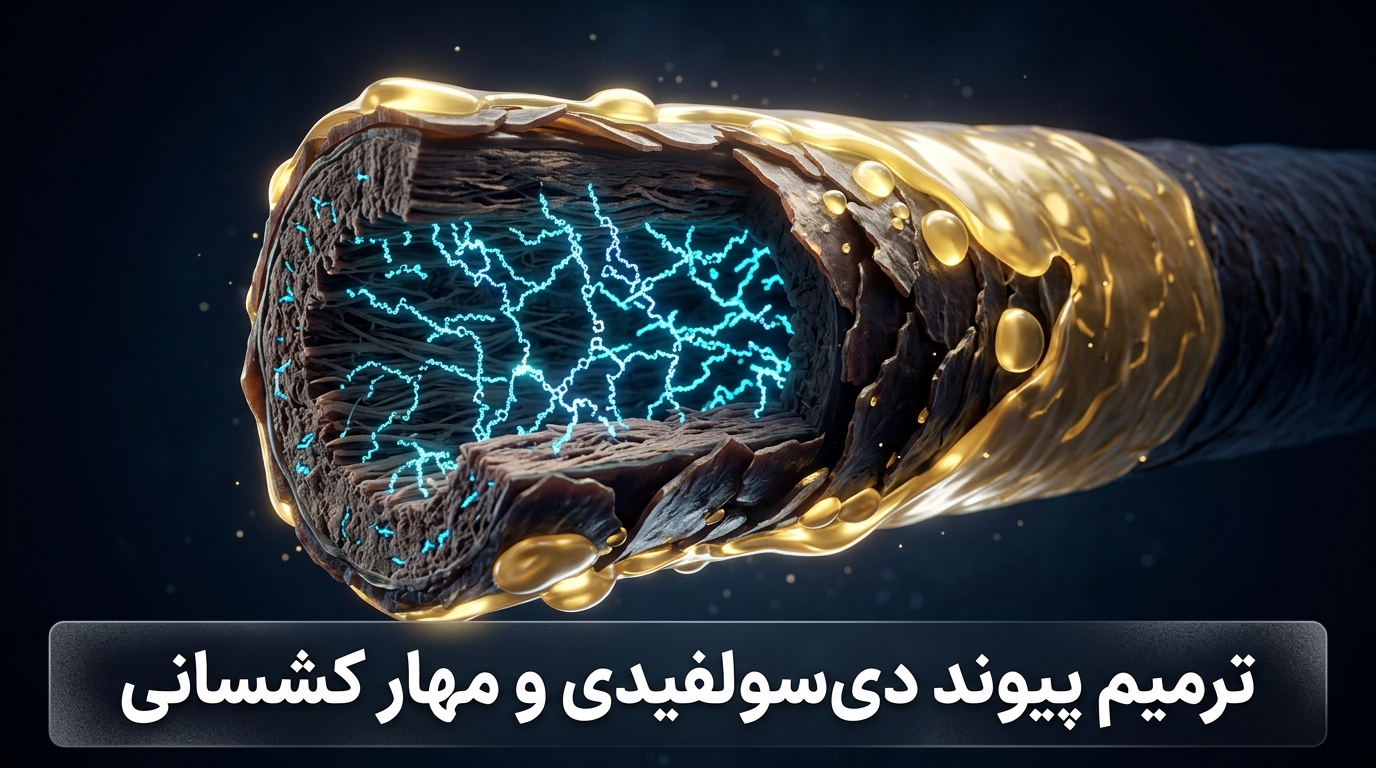 نتیجه احیای کشسانی و رفع حالت آدامسی مو بعد از کوکتل تراپی
