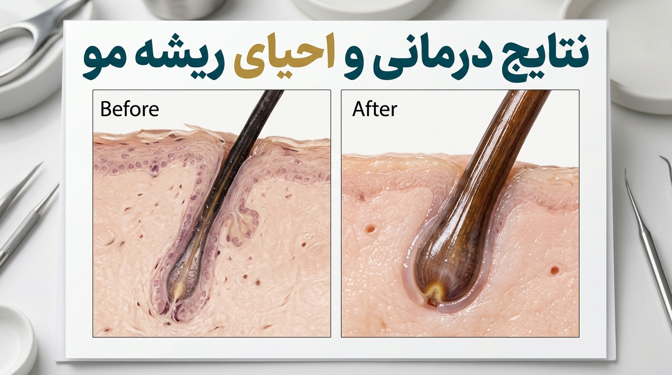 مقایسه کلینیکی منافذ پوست سر قبل و بعد از پاکسازی و آبرسانی عمیق هداسپا