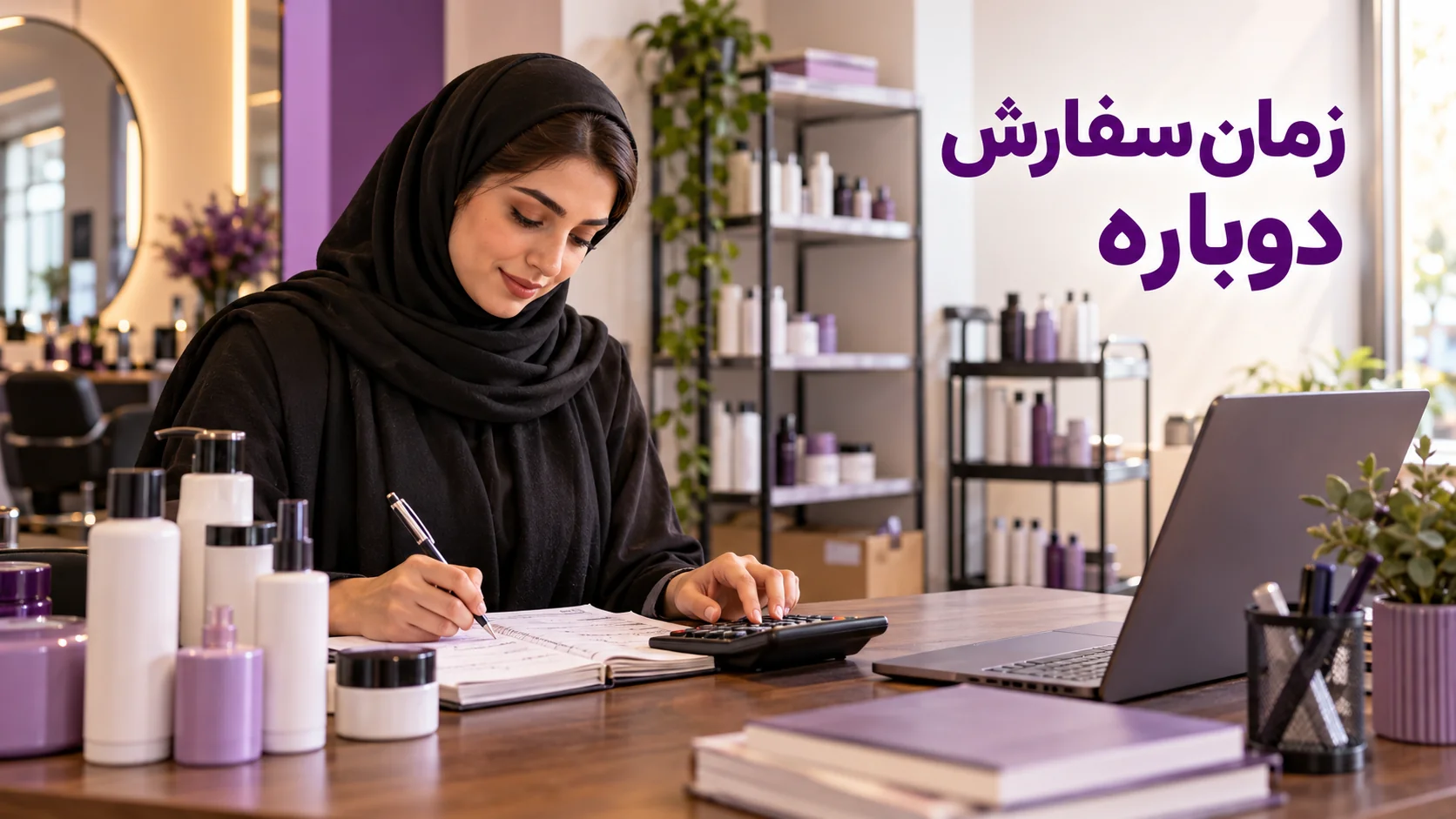 محاسبه مصرف و بودجه برای سفارش مجدد محصولات سالن