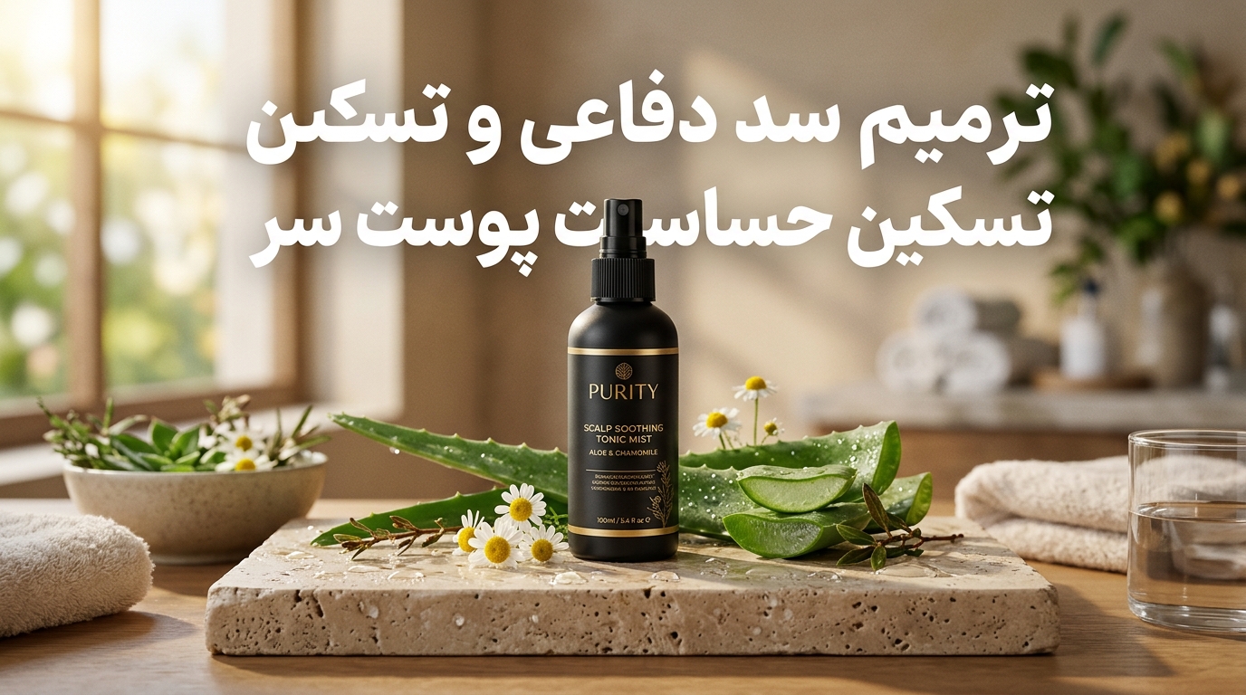تصویر شاخص اسپری تسکین‌دهنده پوست سر و ترمیم سد هیدرولیپیدی آسیب‌دیده