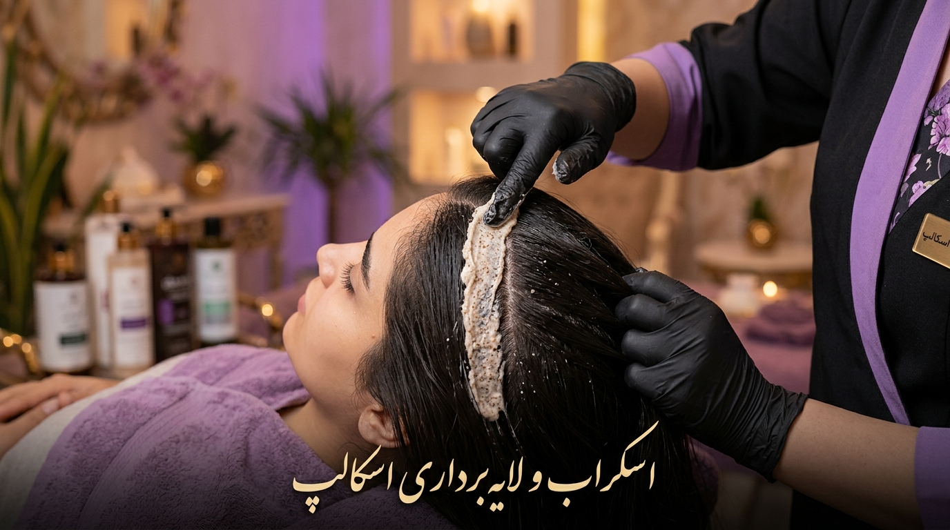 اسکراب و لایهبرداری اسکالپ نحوه اعمال اصولی اسکراب لایهبردار رمدی در سالن تخصصی اسکالپ تریتمنت