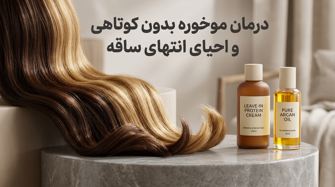 درمان موخوره بدون کوتاهی با کرم پروتئین و روغن آرگان مونوکر